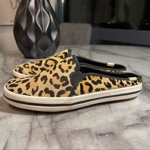 Keds by Kate Spade New York double decker leopard mules